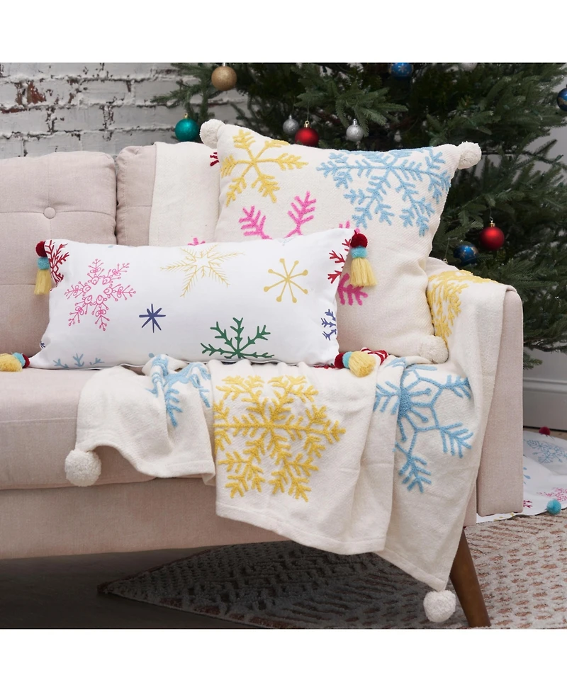 Boho Christmas Throw Blanket