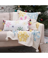 Boho Christmas Throw Blanket