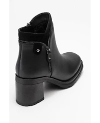 Prologue Shoes Parly Zip Block Heel Boot (Women)