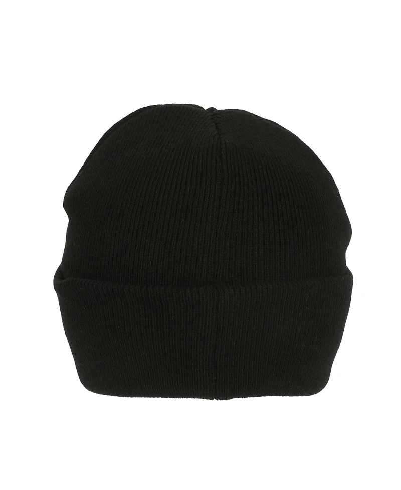 Stranger Things Men's Hellfire Club Embroidery On Black Acrylic Knit Cuff Beanie