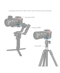 SmallRig Bottom Mount Plate for Sony Alpha 7C Ii and Alpha 7CR, Silver