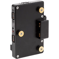Wooden Camera Wc Pro Gold Mount Camera Side to V-Mount Battery Side Adapter, 3x D-Tap and Digital Fuse