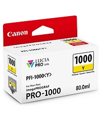 Canon 3 Pack Pfi-1000Y Yellow Lucia Pro ink for imagePROGRAF Pro-1000