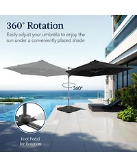 Best Choice Products 10ft 360° Rotating Cantilever Offset Hanging Patio Umbrella