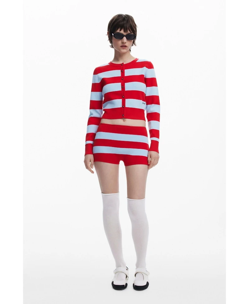 Desigual Women's Ribbed striped cardigan