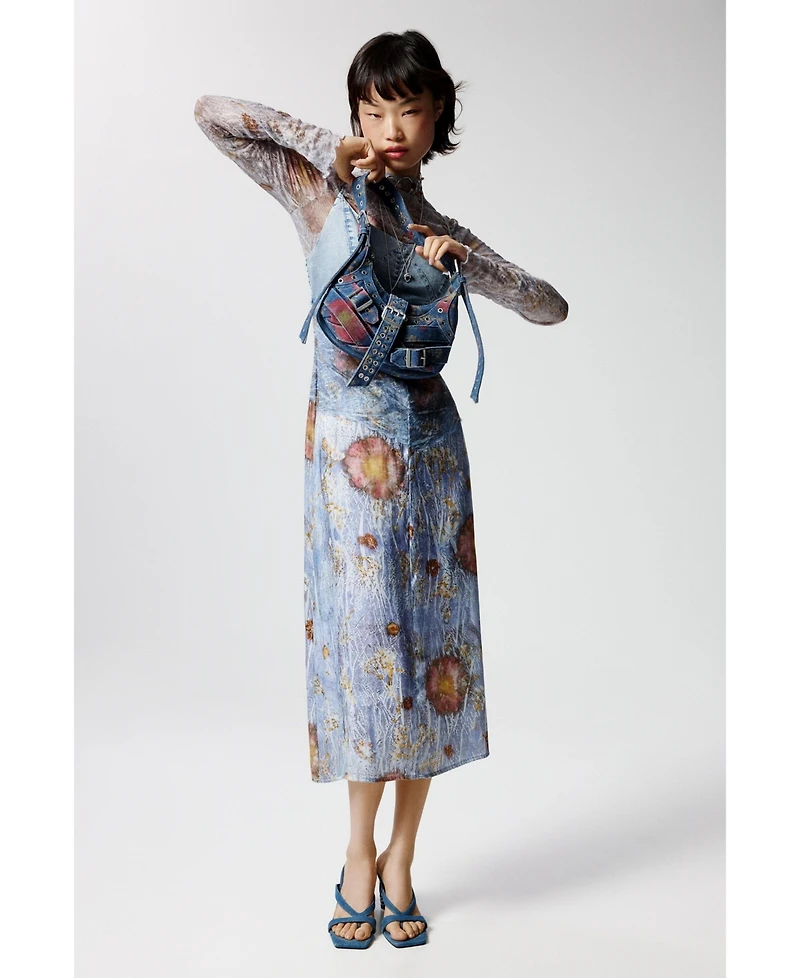 Desigual Women's Two-material strappy dress