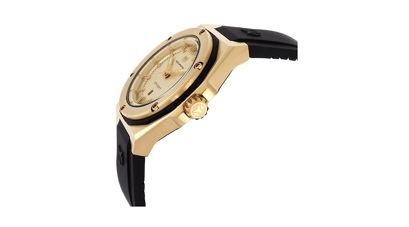 Technomarine Women's Tm-416055 Coral Quartz Gold Dial Watch