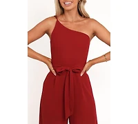 Petal and Pup Women's Leyton Jumpsuit - Deep Red