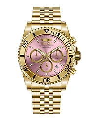 Invicta Men's 49836 Pro Diver Quartz Chronograph Pink Dial Watch