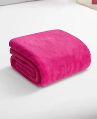 Juicy Couture Rabbit Mink Faux Fur Throw Blanket, 50" x 70"