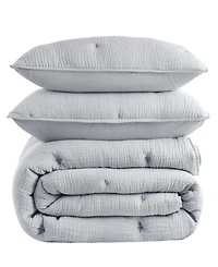 Harbor House Breeze Cotton Embroidered 3-Pc. Quilt Set
