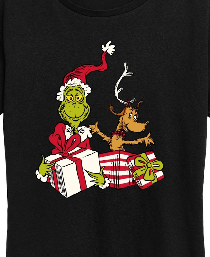 The Grinch and Max Presents Women's Short Sleeve Graphic T-shirts