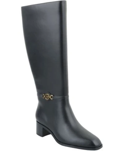 Giani Bernini Womens Shayyla Block Heel Knee High Boots Regular Wide Calf Created For Macys