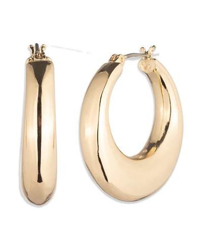 Lauren Ralph Lauren Gold-Tone Sculptural Hoop Earrings