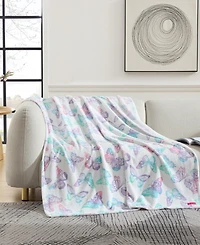 Betsey Johnson Micro Flannel Fleece Printed Blanket, 70" x 50"