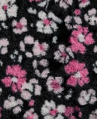 Betsey Johnson Printed Faux Rabbit Fur Blanket, 70" x 50"