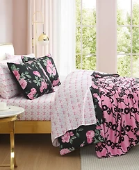 Betsey Johnson Garden Floral Printed Microfiber 6-Pc. Comforter Set, Twin
