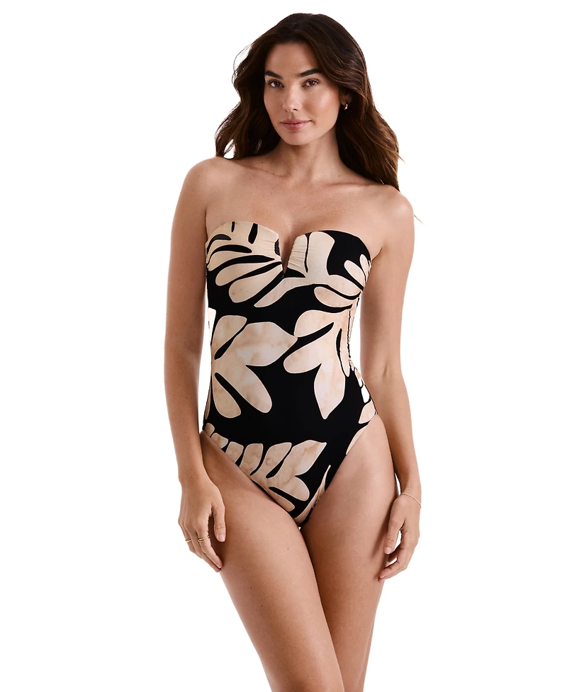 Mimi Flamingo Finn One-Piece Bandeau Swimsuit