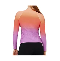 Free Sport by gottex Womens Nixi Long Sleeve Rash Guard Swim Top