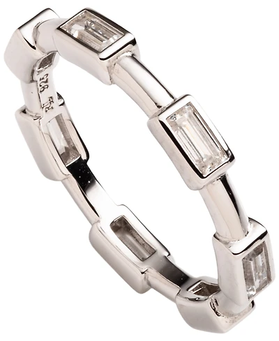 Lauren Ralph Lauren Cubic Zirconia Sterling Silver Band Ring