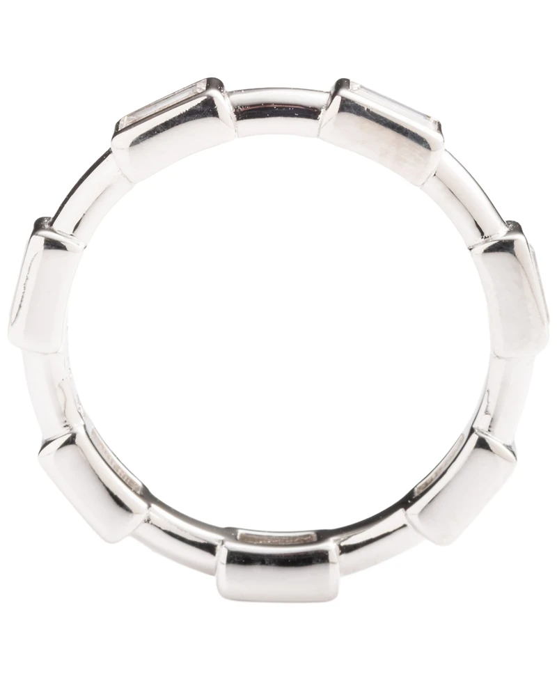 Lauren Ralph Lauren Cubic Zirconia Sterling Silver Band Ring