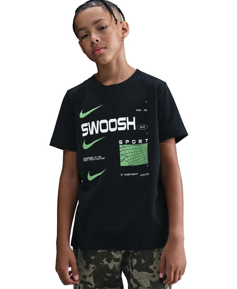 Nike Boys 8-20 Swoosh Printed Short-Sleeve T-Shirt