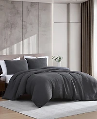 Kenneth Cole New York Solid Waffle 3-Pc. Duvet Cover Set