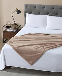 Kenneth Cole New York Solid Faux Fur Throw Blanket, 70" x 50"