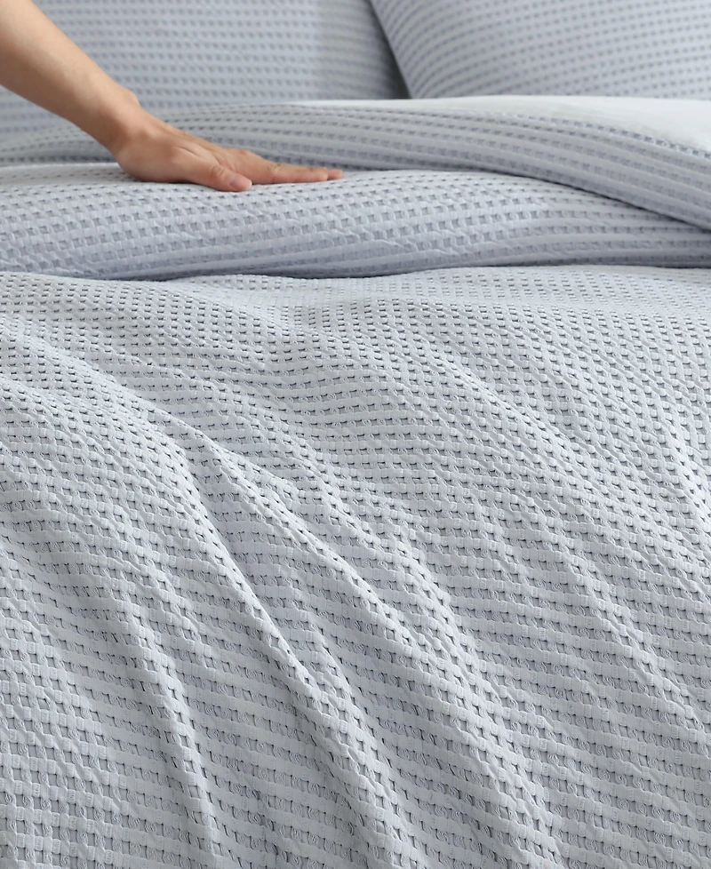 Kenneth Cole New York Solid Waffle 3-Pc. Comforter Set