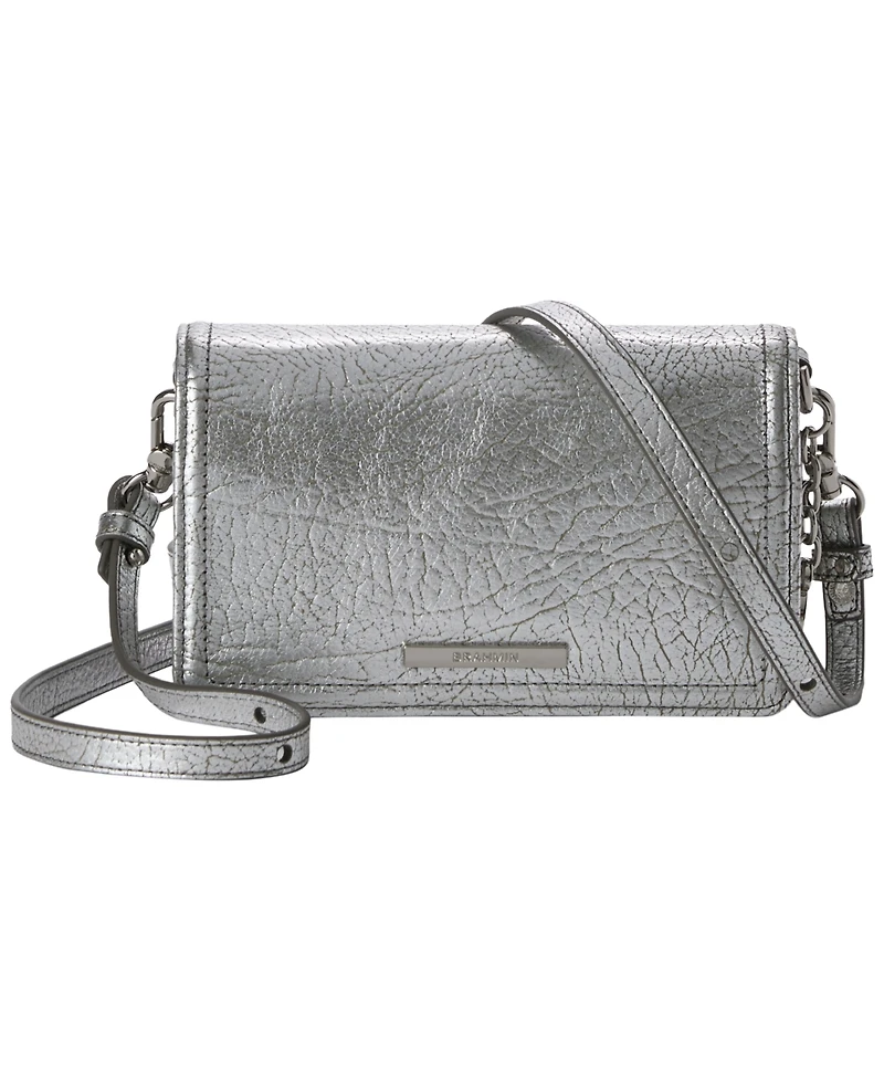 Brahmin Minuette Textured Mini Crossbody Bag