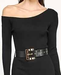 Rosie Harlow Juniors' Long Sleeve Belted Midi Dress