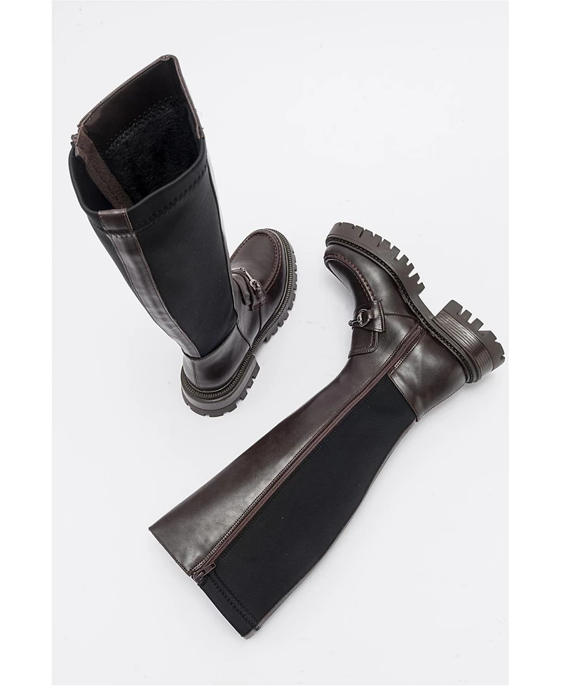 Prologue Shoes Chapel Buckle Stretch Boot (Women)