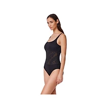 Profile by Gottex Women's Skyfall Textured Square Neck One Piece