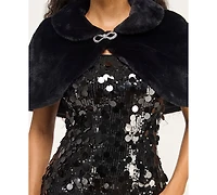 Bcx Juniors' Peter Pan Collar Shrug Jacket