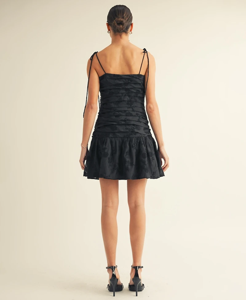 Arose Studio, Inc Women's Kienna Ruched Bodice Bubble Mini Dress