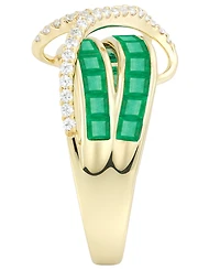 Macy's Emerald (1-3/4 ct. t.w.) and Diamond (1/3 Ring 14K Gold (also White Sapphire & Ruby)