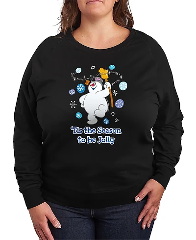 Hybrid Apparel Frosty the Snowman Jolly Women's French Terry Long Sleeve Shirt