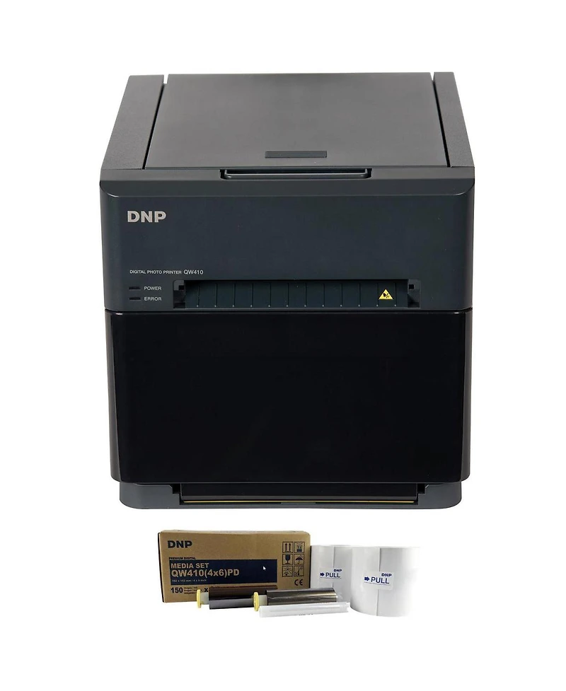 Dnp Dnp QW410 4.5-inch Dye-Sublimation Professional Photo Printer Essential Bundle with 4x6-inch Dnp Digital Media, 2 Rolls (300 Total Prints)