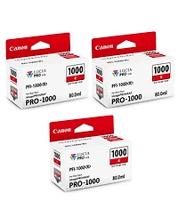 Canon 3 Pack Pfi-1000R Red Lucia Pro ink for imagePROGRAF Pro-1000