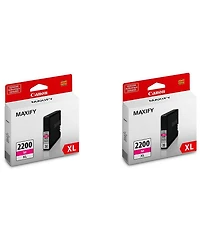 Canon Pgi-2200 Xl Magenta Pigment Ink Tank for iB4020, iB4120, MB5020, MB5120, MB5320, MB5420 Maxify Series Printers, 2-Pack