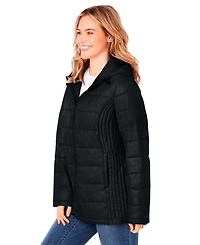 Woman Within Women's Plus Packable Puffer Jacket