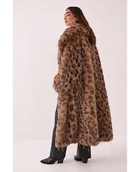 Nasty Gal Faux Fur Longline Coat
