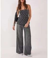 Nasty Gal Droplet Embellished Longline Bustier Top