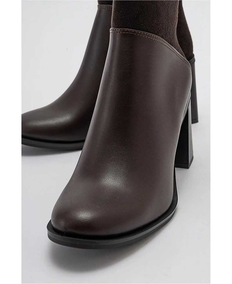 Prologue Shoes Ropa Block Heel Zip Boot (Women)