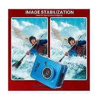 Sound Around Gear Pro Sports Action Camera 1080P Mini Camcorder 12MP 2.4" Touch Screen Waterproof Case with Wireless Remote Control