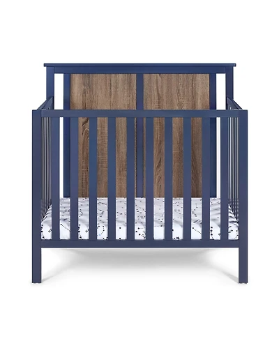 Forest'nSky Mini Crib with Mattress Pad in Gray and Rockport Gray