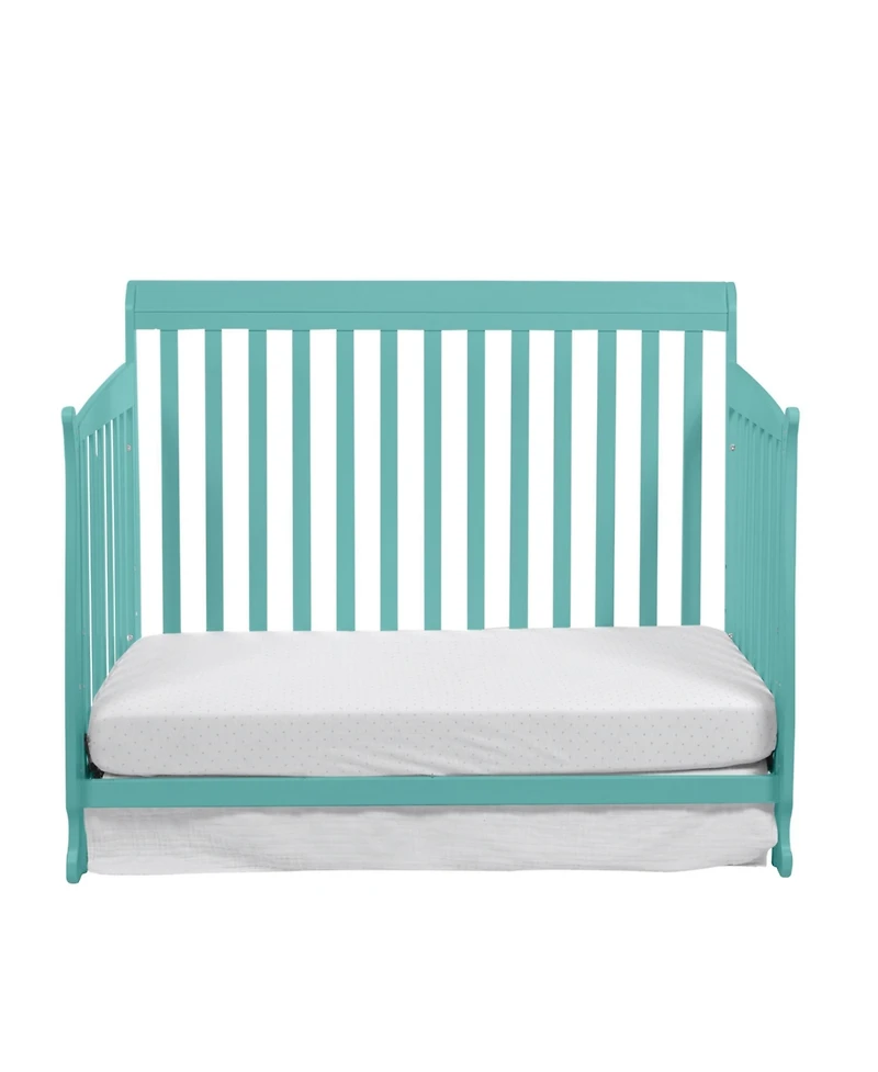 Forest'nSky Vibrant Turquoise 4-in-1 Convertible Crib with Coastal-Inspired Design and Bed Conversion