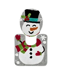 Vcny Home Snowman Holiday Bath Rug Set, 2 Count