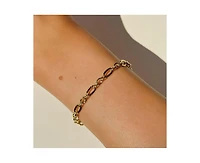 Aurora Link Oval and Textured Link Bracelet