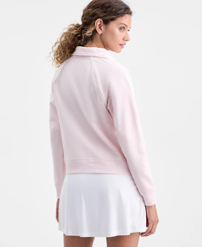 Id Ideology Women's Johnny Collar Top, Macy's Exclusive